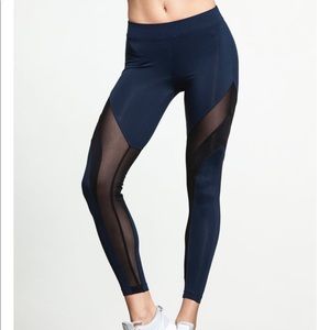 Koral frame hi-rise navy mesh leggings